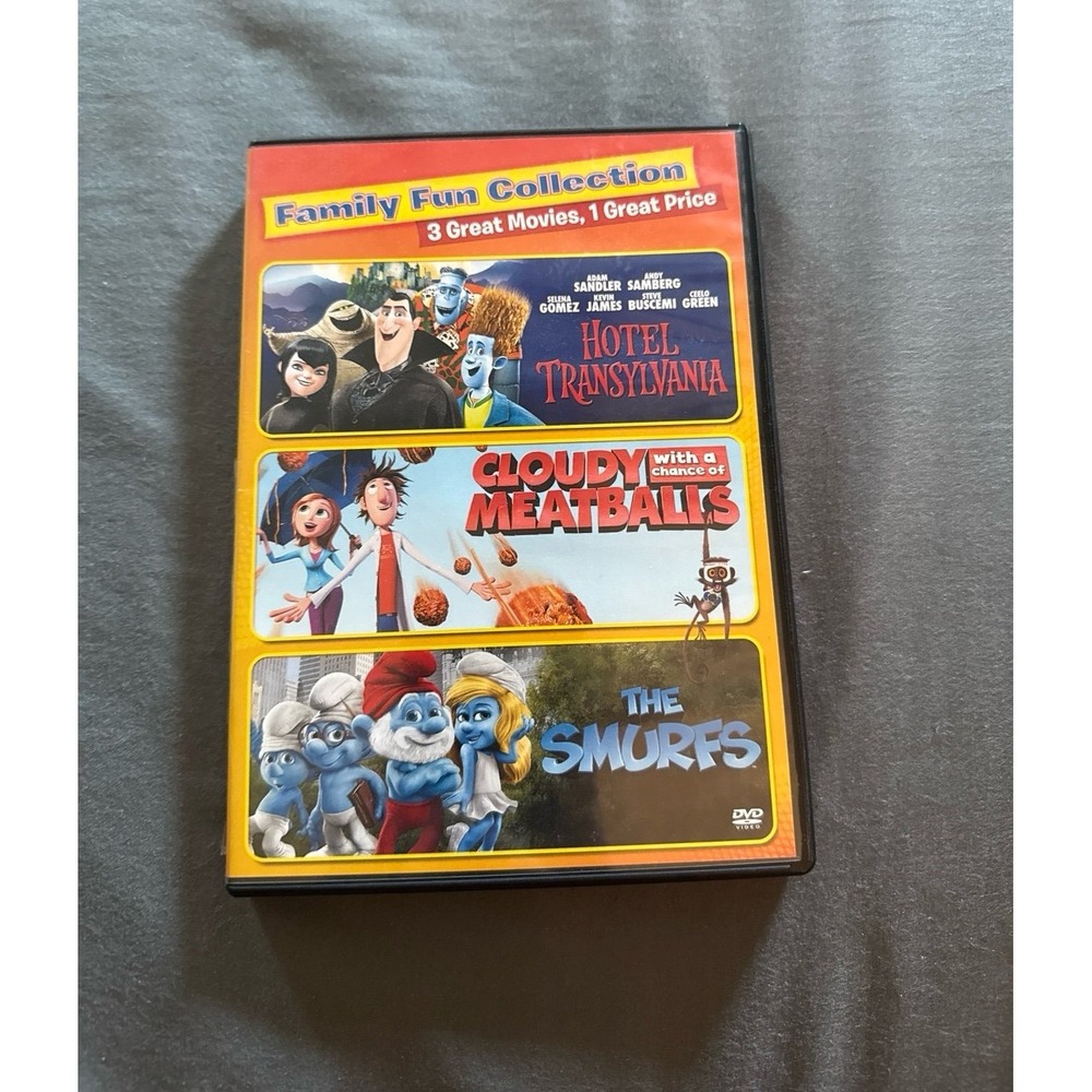 Family Fun Collections Hotel Transylvania Cloudy with chance of meatballs Smurf